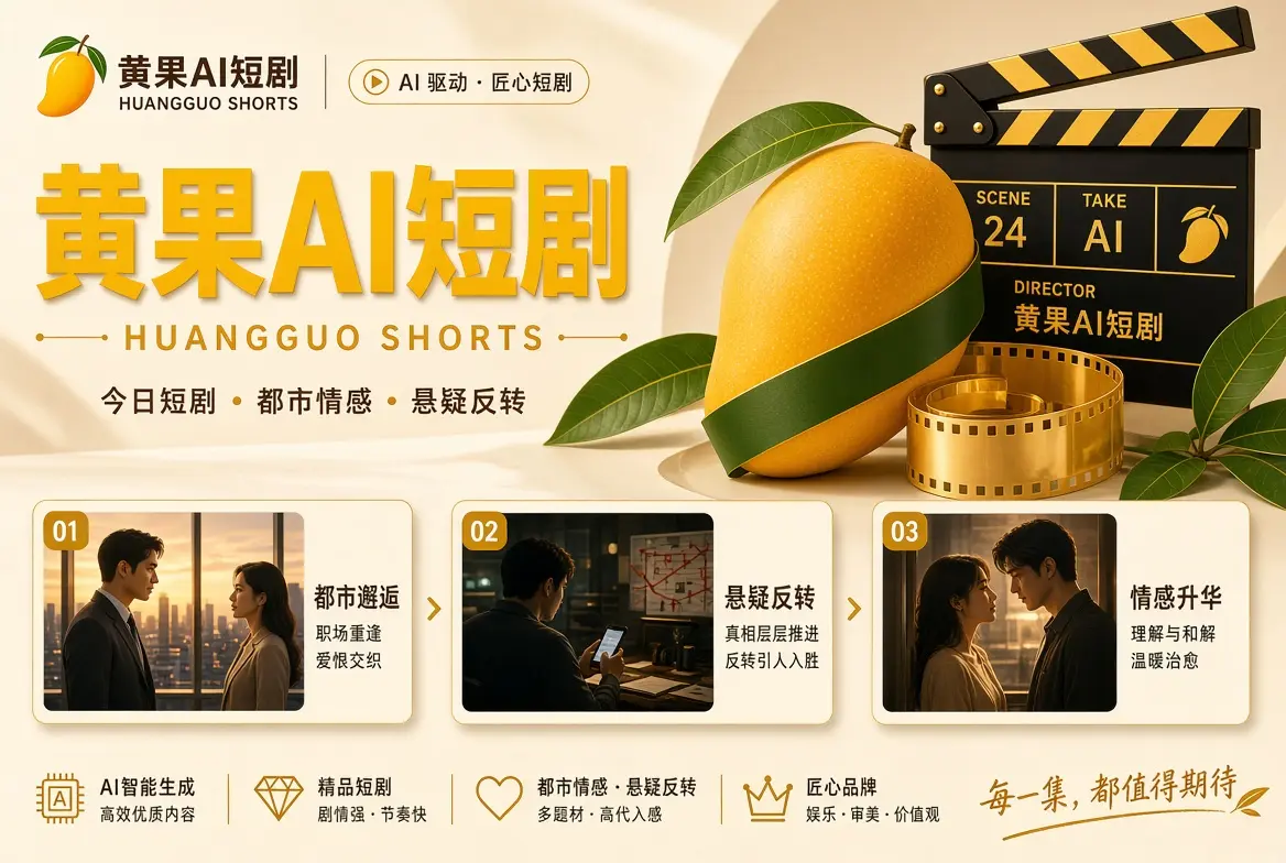 黄果AI短剧品牌封面